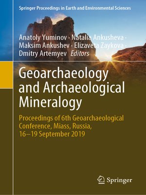 cover image of Geoarchaeology and Archaeological Mineralogy